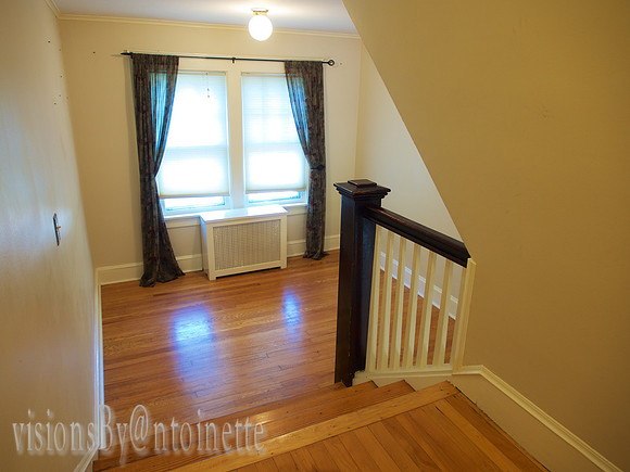Looking down landing